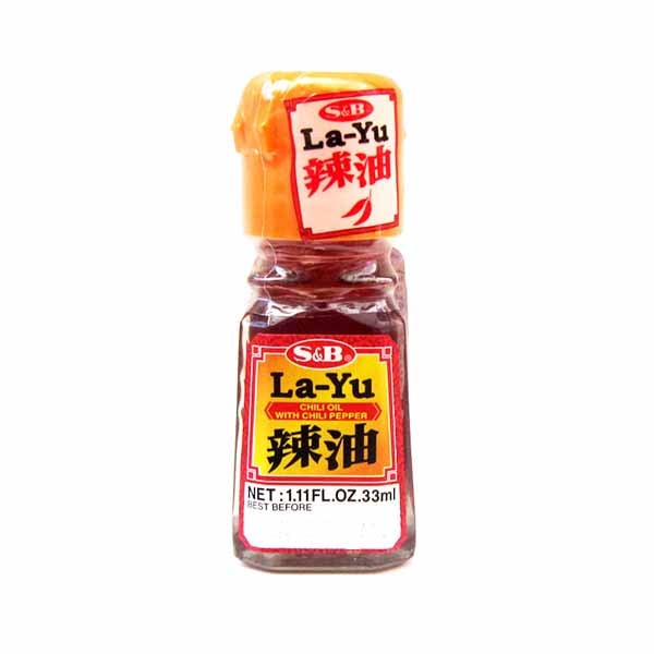 Olio piccante con peperoncino in polvere 33 ml, Layu S&B