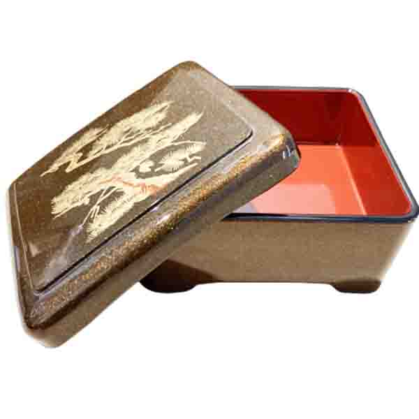 Bento Box per Ristorante Giapponese Marrone con Bonzai