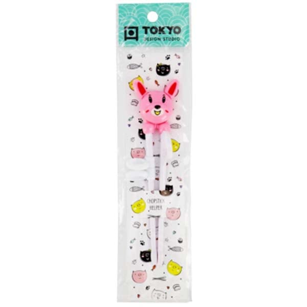 Bacchette per Bambini Coniglio Rosa 18cm, Tokyo Design Studio