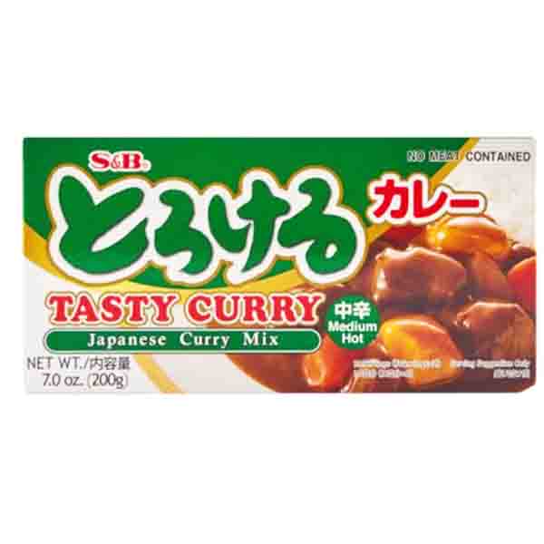Curry Giapponese Medio Piccante 200g(10 Porzioni), S&B