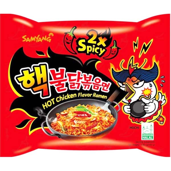 Ramen Buldak al Pollo 2X PICCANTE 140g, Samyang