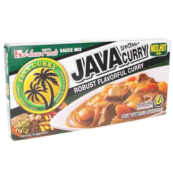 Preparato per Salsa al Java Curry Medio Piccante 185g(9 Porzioni), House - Clicca l'immagine per chiudere