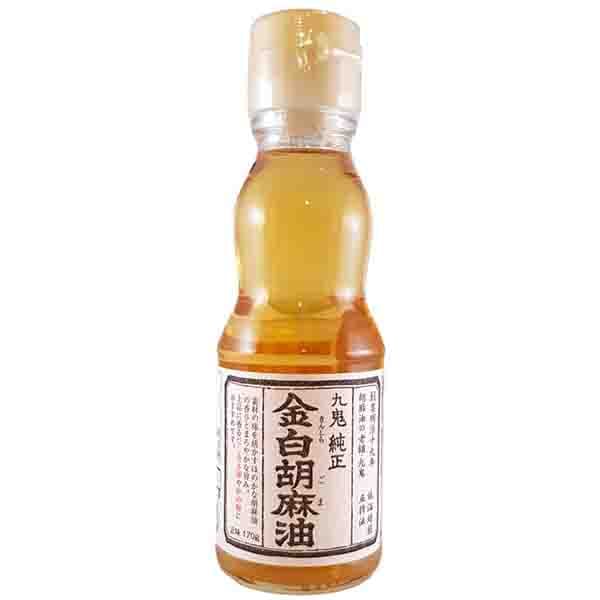 Kinshira Olio di Sesamo Puro Chiaro 185ml, Kuki Brand