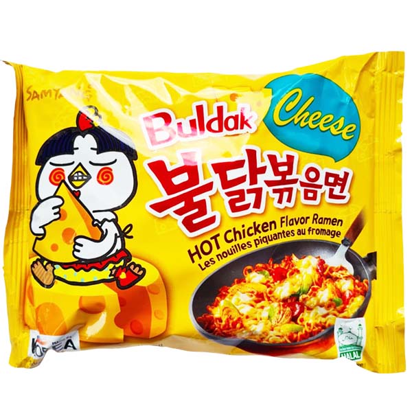 Ramen Buldak al Pollo e Formaggio PICCANTE 140g, Samyang