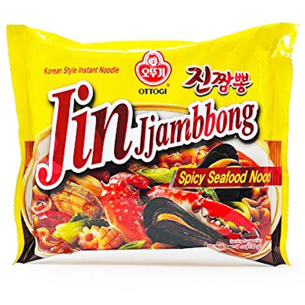 Ramen Jin Jjambbong ai Frutti di Mare Piccante 130g, Ottogi