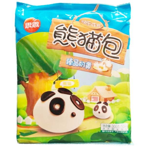 Panino alla Crema Pasticcera a forma di Panda 10 Pezzi 300g, Synear