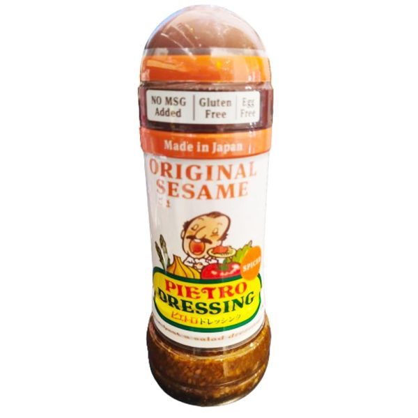 Salsa Dressing Goma Piccante aromatizzato al Sesamo (Senza Glutine, Uova e MSG) 280 ml, Pietro