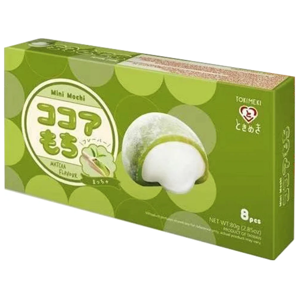 Mini Mochi al gusto Matcha (8 pezzi), Tokimeki