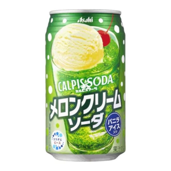 Calpis Soda in lattina alla Crema di Melone 350 ml, Asahi