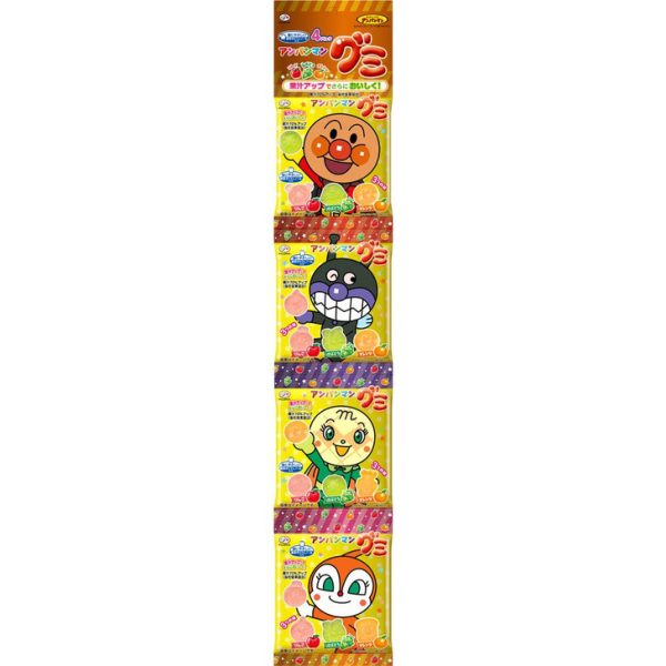 Caramelle Gommose alla Frutta 4 pezzi Anpanman 21g, Fujiya