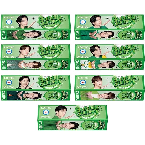 Chewing Gum Xylitol Bts alla Menta Delicata 9 pezzi 26.1g, Lotte