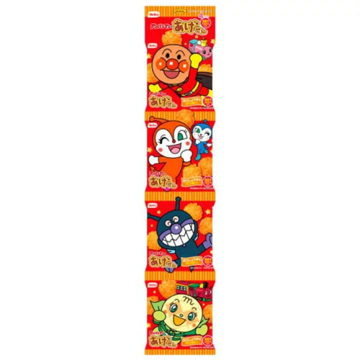Crackers di Riso Fritto aromatizzati con Salsa di Soia Dolce 4pezzi Anpanman 60g, Befco Crackers di Riso Fritto aromatizzati con Salsa di Soia Dolce 4pezzi Anpanman 60g, Befco
