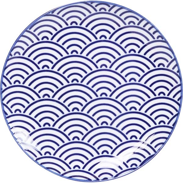 Piattino in Porcellana con Onde (16,2x2,2cm), Tokyo Design
