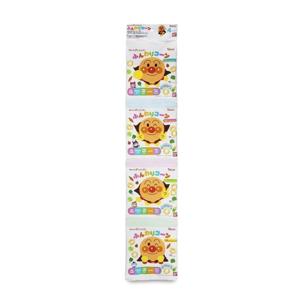 Snack di Mais al Sale 4 pezzi Anpanman 28g, Tohato