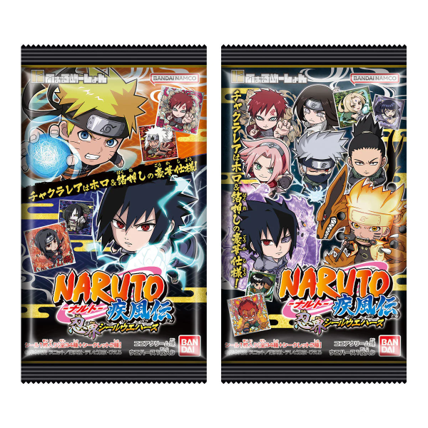 Wafer al Cioccolato + Sticker di Naruto Shippuden Ninja World  15g, Bandai
