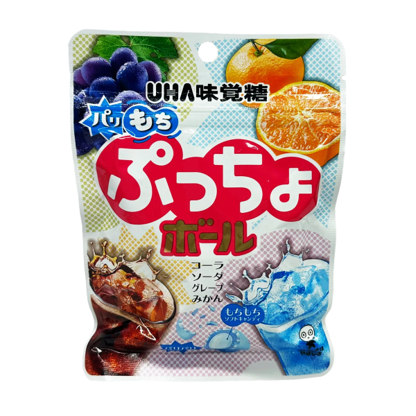 Caramelle Rotonde con 4 tipi di Gusti 50g, UHA