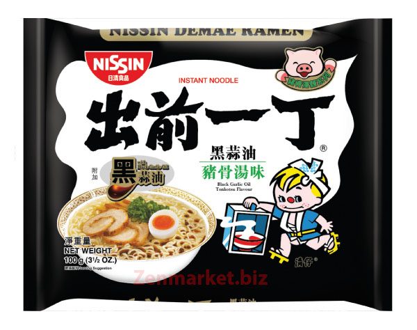 Ramen Tonkotsu con Olio di Aglio Nero 100g, Nissin