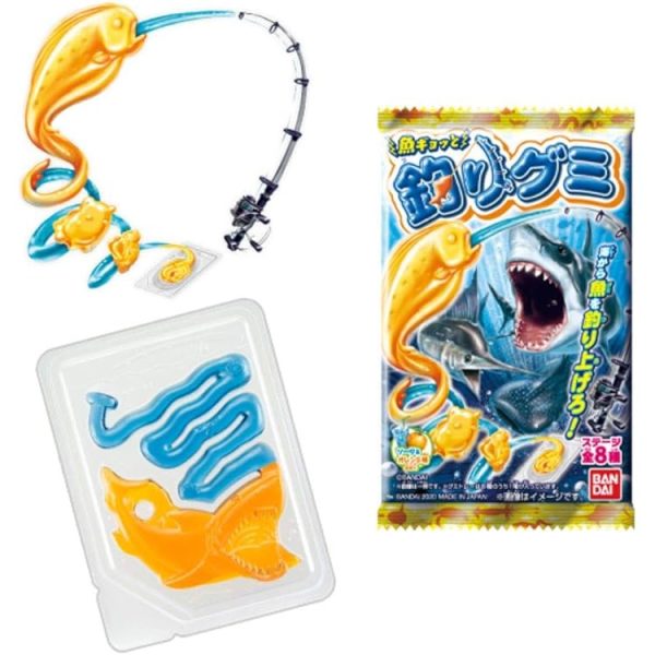 Caramelle Gommose Gyotto Fishing all' Arancia e Soda 14g, Bandai