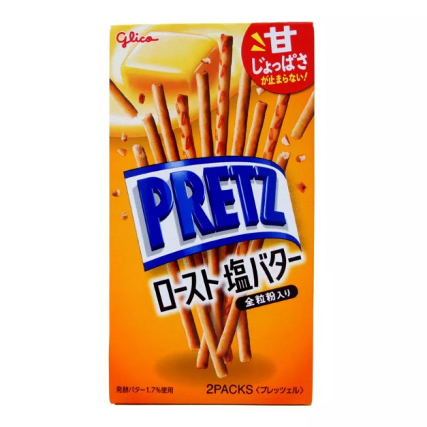 Pretz al Burro Salato Tostato 62g(2 Pacchi), Glico