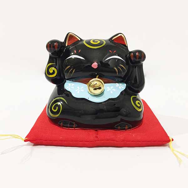 Mini Salvadanaio Maneki Neko Nero