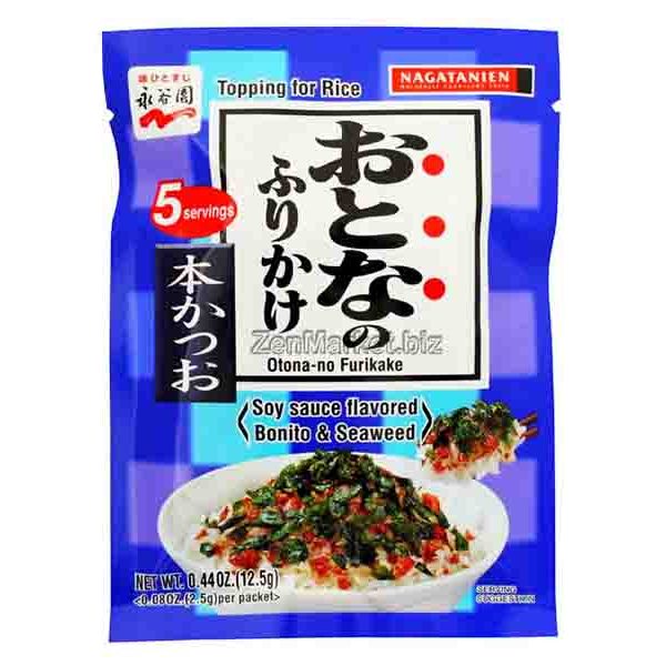 Furikake di Tonnetto e Alghe 12g(5 Bustine), Nagatanien
