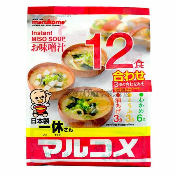 Zuppa di miso istantanea, gusti assortiti, Marukome
