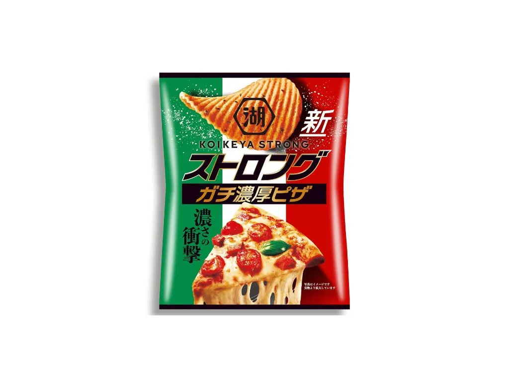 Chips al gusto di Pizza 52g, Koikeya Strong Chips al gusto di Pizza 52g, Koikeya Strong