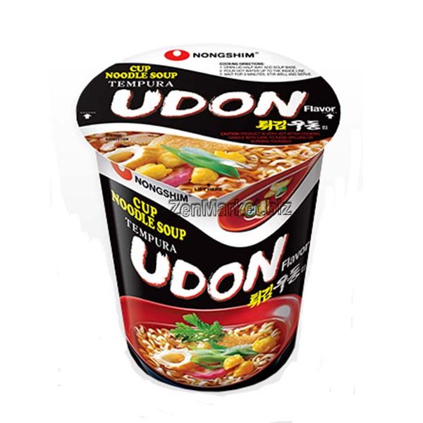Cup Noodles Udon al Tempura 62g, Nongshim