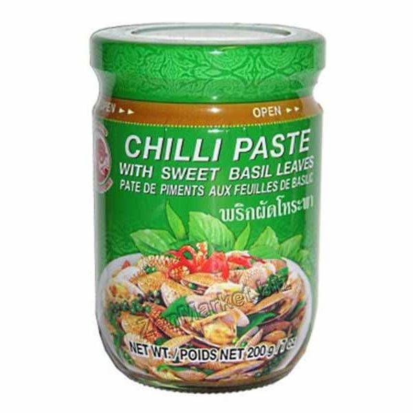 Pasta di Peperoncino con foglie di Basilico Dolci 200g, Cock