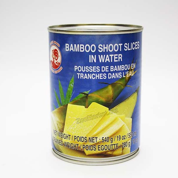 Germogli di Bambù tagliato a Fettine, Cock Brand Thailandia