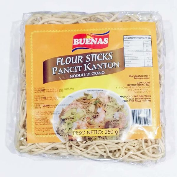 Noodles di grano per pancit kanton 250g, Buenas