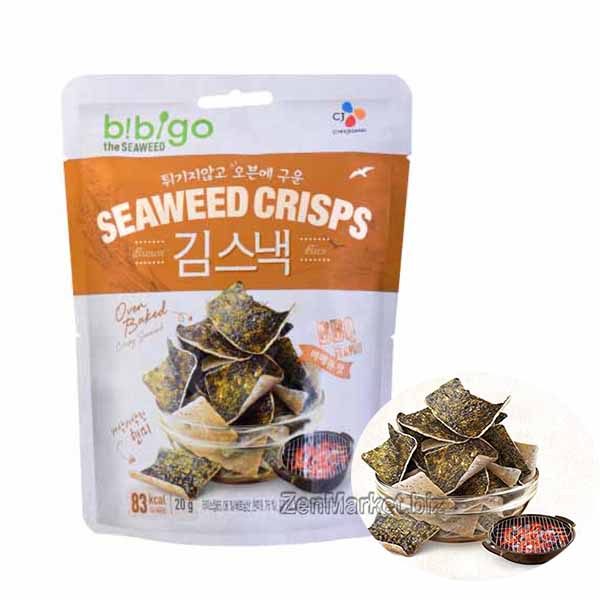 Chips Riso e Alga Nori al BBQ 20g, Cj Bibigo