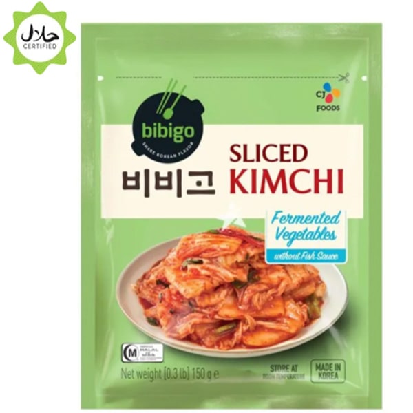 CJ Bibigo kimchi tagliato senza salsa di pesce, 150g