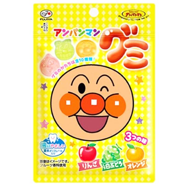 Caramelle Gommose Assortite di Anpanman 50g, Fujiya