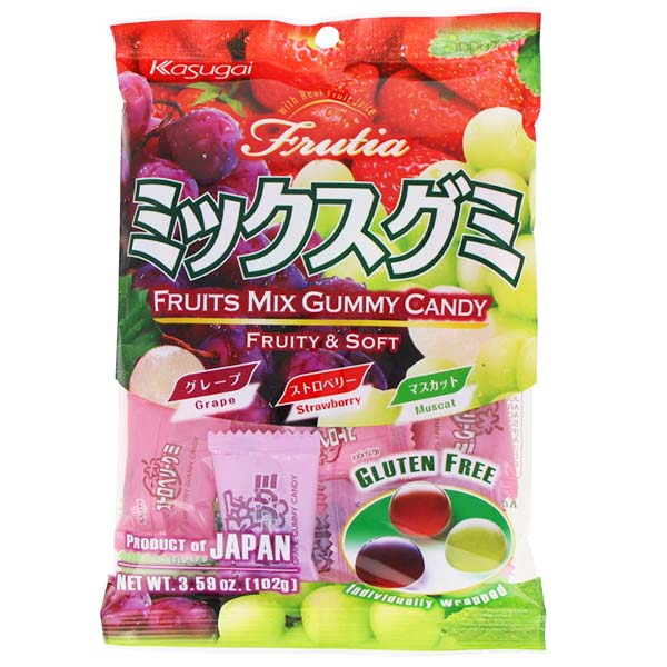 Caramelle Gommose Assortiti 102g, Kasugai