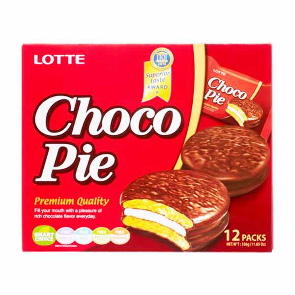 Choco pie farcito con marshmallow, 12 pezzi, Lotte