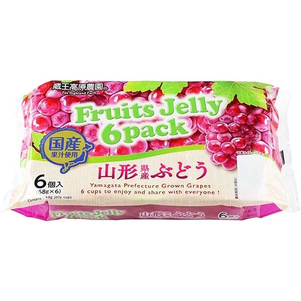 Gelatina di Uva Rossa 408g(6 Pezzi), Zao Highland