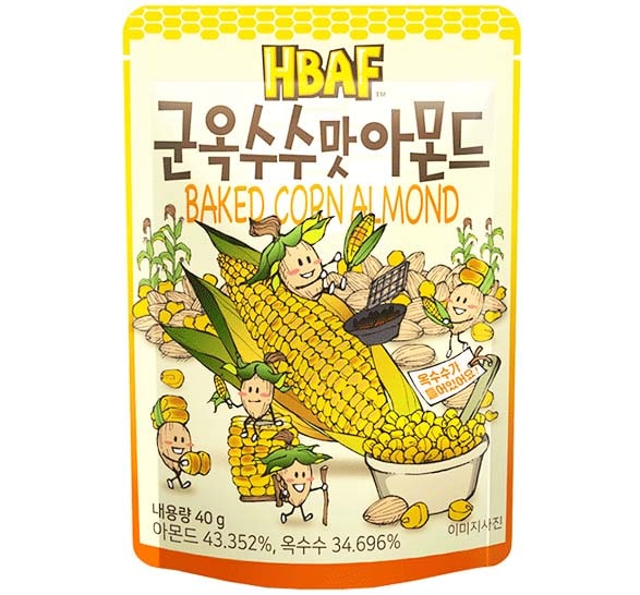 Mandorle con Mais al Forno 40g, Hbaf