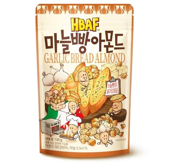 Mandorle con Pane all'Aglio 40g, Hbaf