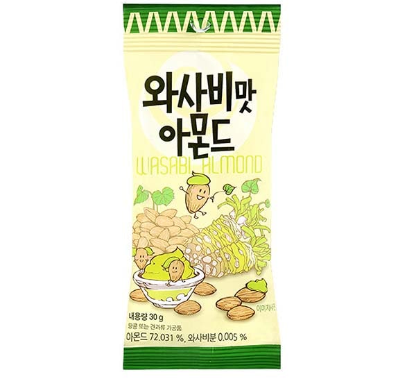 Mandorle al Wasabi 30g, Hbaf