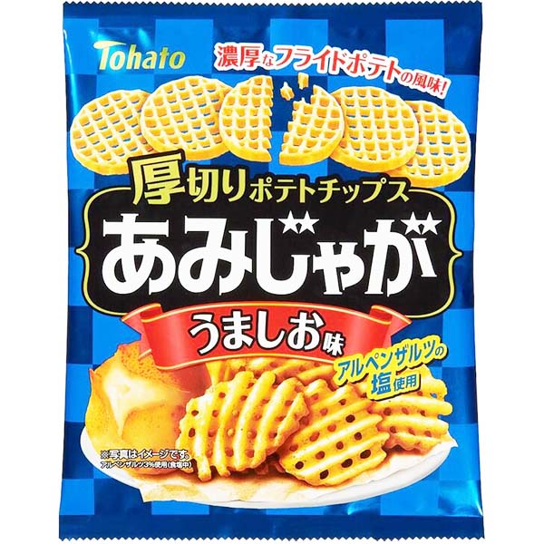 Patate Umashio Goffrate 60g, Tohato