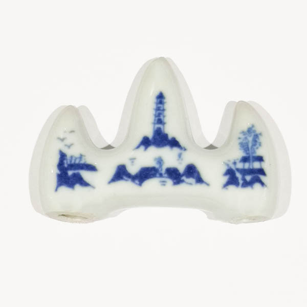 Appoggia pennelli in ceramica per Shodo - 2 pennelli