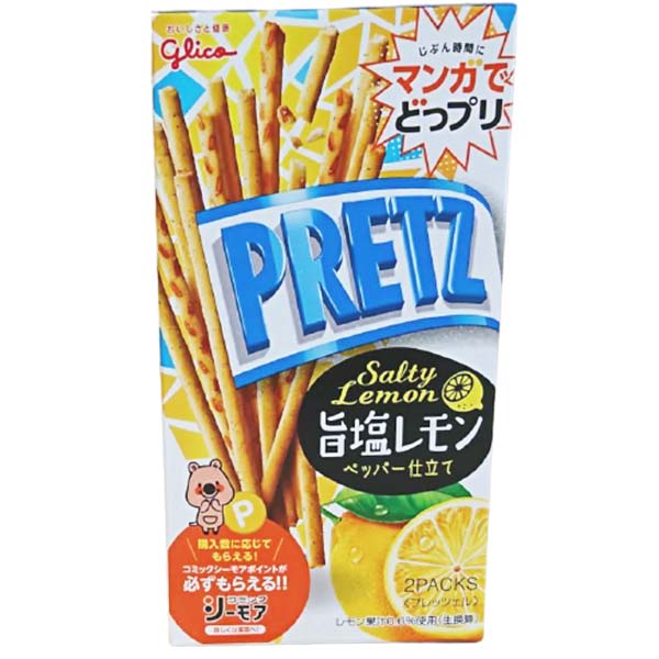 Pretz al Limone Salato 62g (2 Pacchetti), Glico