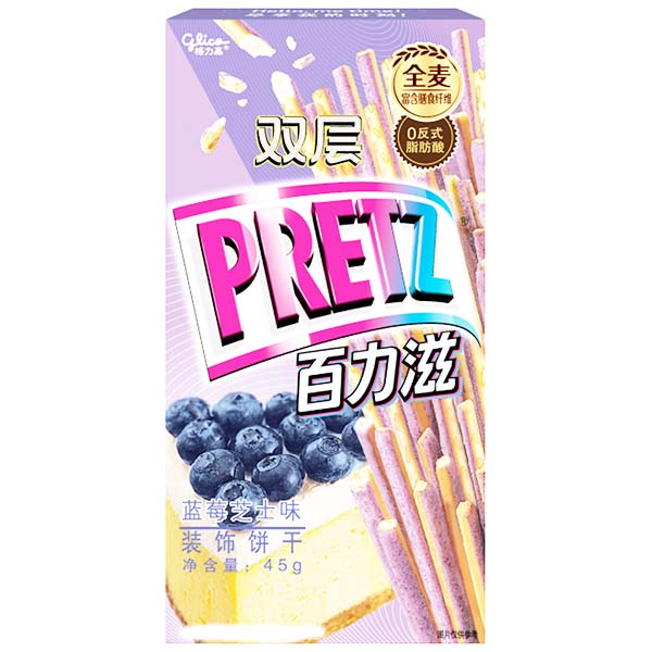 Pretz al Mirtillo e Cheecake 45g, Glico