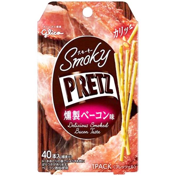 Pretz al Bacon Affumicato 24g(40 Pezzi), Glico