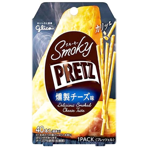 Pretz al Formaggio Affumicato 24g(40 Pezzi), Glico