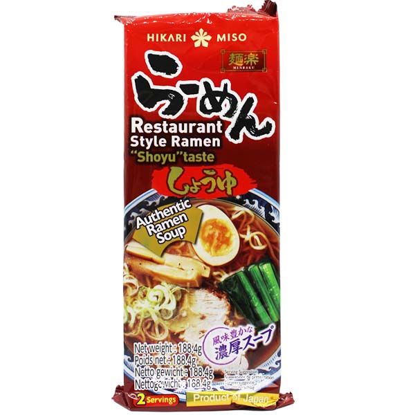 Ramen al Shoyu 188.4g(2 Porzioni), Hikari