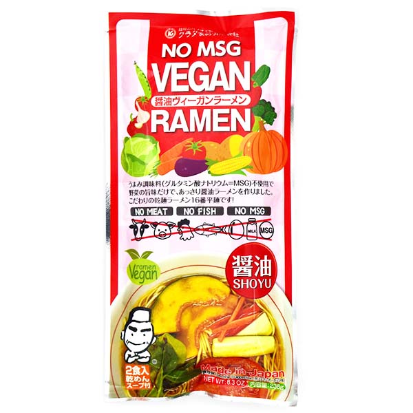 Ramen Vegano con Brodo Shoyu 236g(2 Porzioni), Kurata