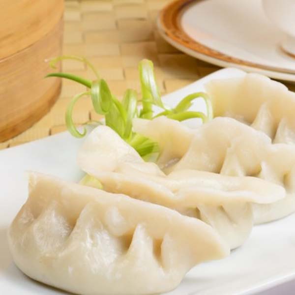 Ravioli Cinesi con Carne di maiale e erba Cipollina Cinese