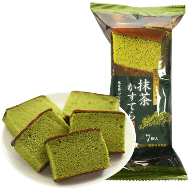 Maruto Castella Torta Matcha (7 Monoporzioni) 170 g